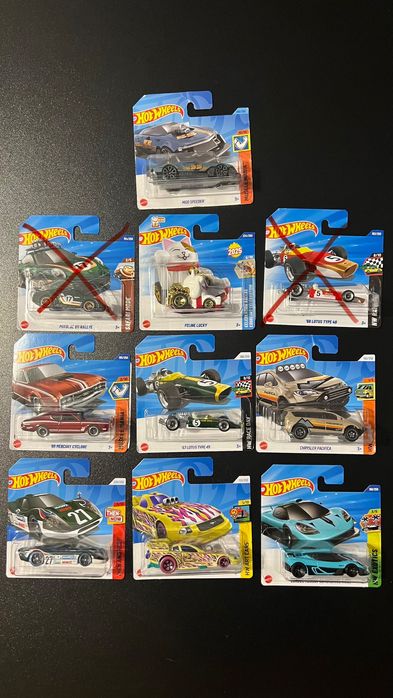 Hot Wheels likwidacja kolekcji, wszystko po 8