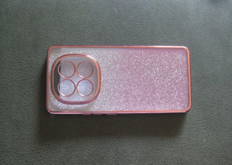 Capa Rosa Brilhante para Redmi NOTE 14 Pro + 5G NOVO