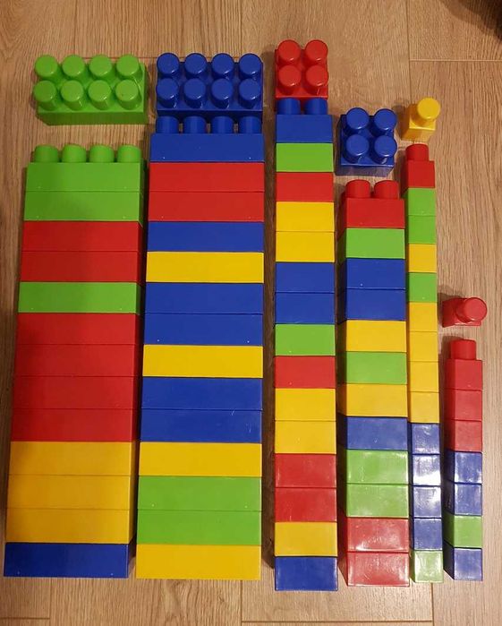 Klocki zestaw podobny do Mega blocks - 81 elementów