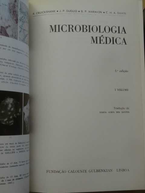 Microbiologia Médica de B. P. Marmon, R. Cruickshank - 2 Volumes