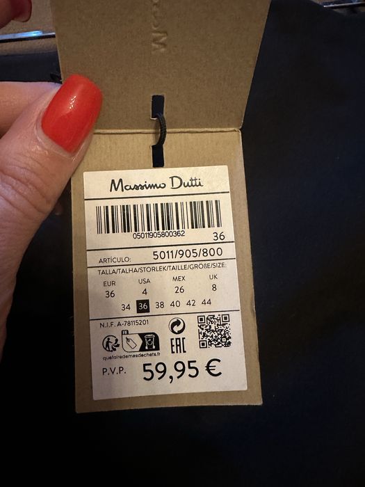 Штани Massimo Dutti , чорні , 36 розмір