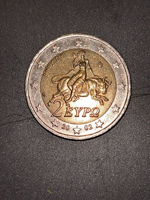 Moneta 2 euro 2002 roku Grecja