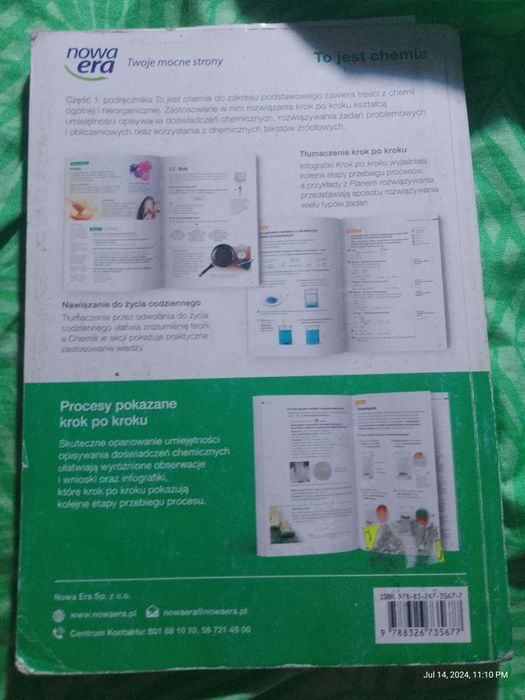 Książka do chemii zakres podstawowy kl 1 Lo