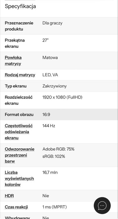Monitor uzywany w bardzo dobrym stanie