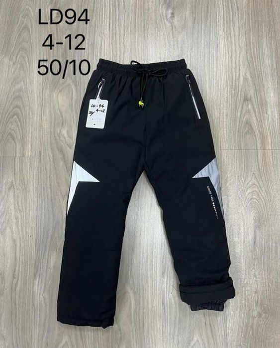 Детские термоштаны на лямках, полукомбез 104-164 см