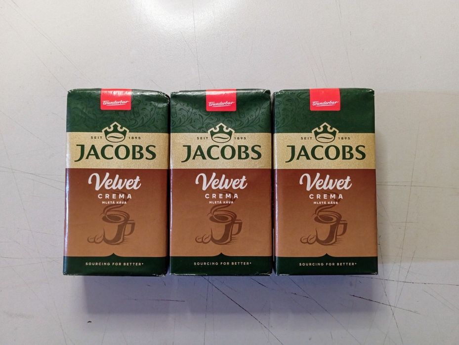 Kawa mielona Jacobs Velvet Crema 250g 3 opakowania