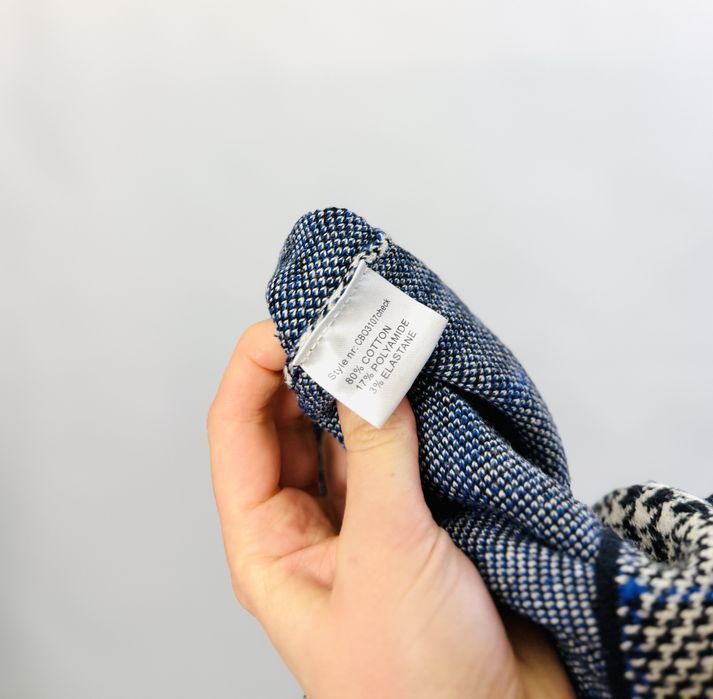 Sweter w kratę z golfem XL 42