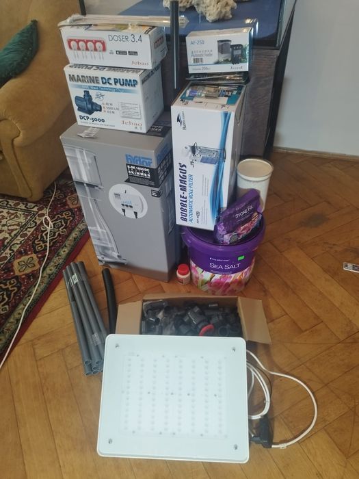 Zestaw akwarium morskie 350l prawie kompletne sump warte ponad 10000zł