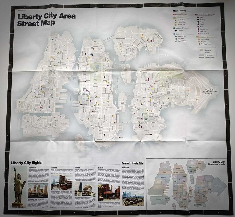 Grand Theft Auto GTA IV PC Angielska Plakat Komplet STAN IDEALNY