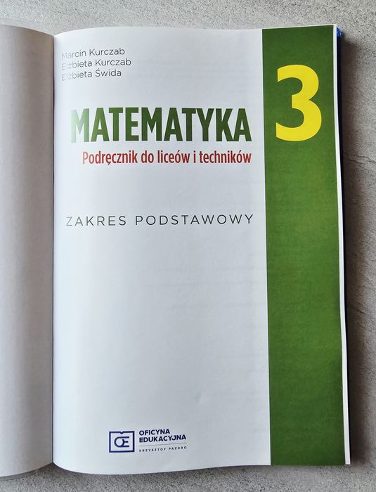 MATEMATYKA 3 Pazdro zestaw zakres podstawowy liceum technikum