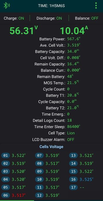 Ładowarka do baterii/akumulatora  67,2V 10A 16S złącze xt-60 męskie