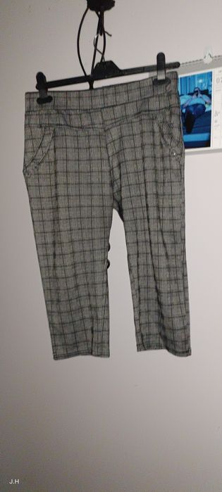 Spodenki 3/4 damskie w kratę