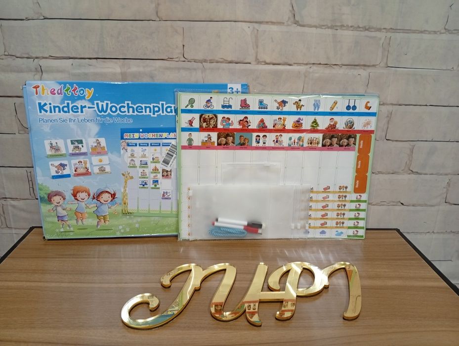 Planer tygodniowy tablica magnetyczna w języku niemieckim