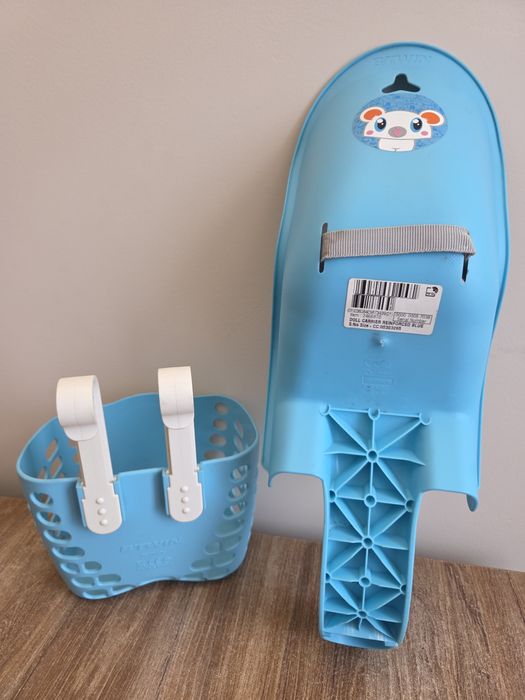 Koszyk na rower dla dziecka na kierownicę + fotelik na pluszaka