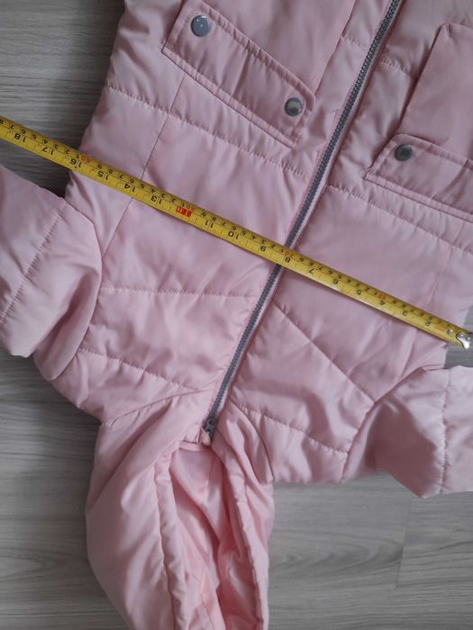 Kurtka przejściowa r.128 Girls pudrowy róż