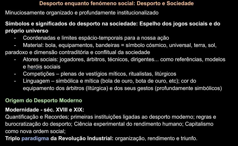 Resumos Completos de Sociologia do Desporto