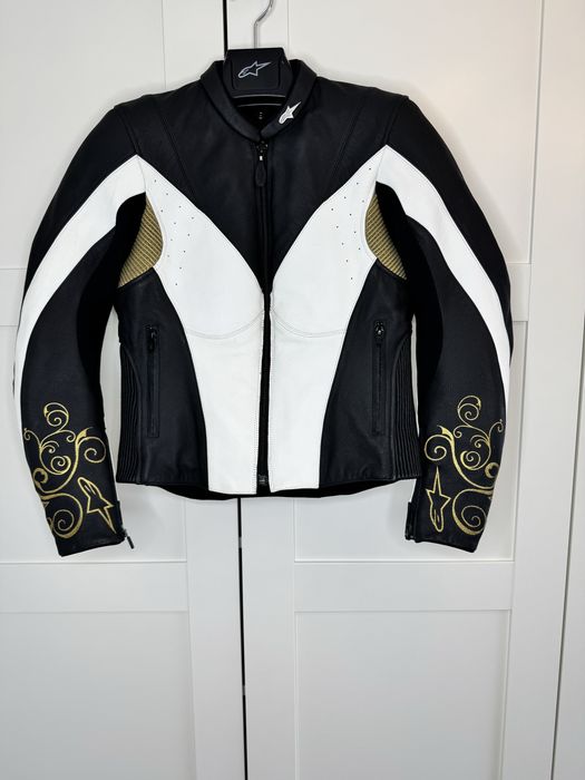 Damska Skórzana Kurtka Motocyklowa Alpinestars 40 XS/S Anouke Gold Dainese Shima Rst