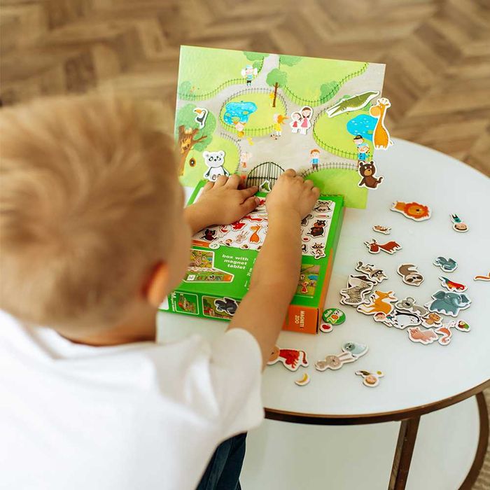 Магнітна гра Dodo Ферма 44 магніти, Зоопарк 35 магнітів