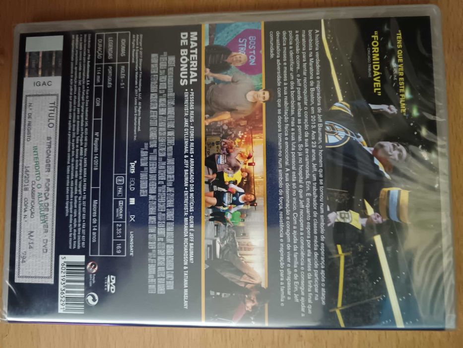 filme dvd original - stronger - forca de viver - selado