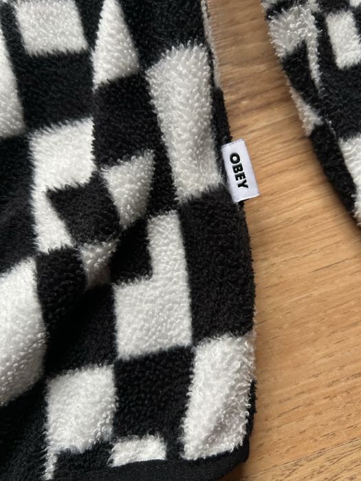 Флісовий анорак кофта OBEY Echo Polar Fleece size M