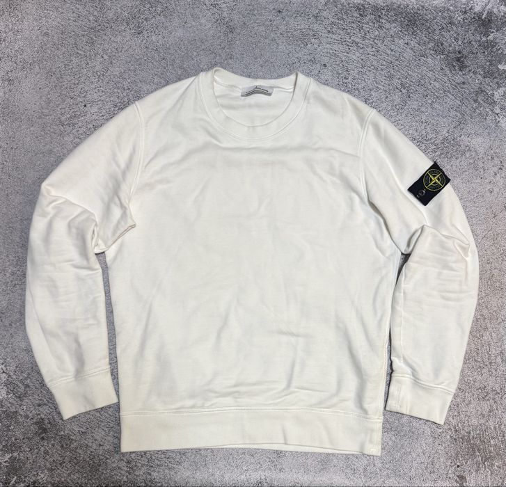 Свитшот Stone Island White FW21 (Арт. 751563020) — M / Оригинал