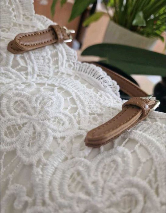 Koronkowa torebka ,torba plażowa nowa