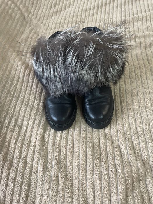 Шкірані зимові чобітки