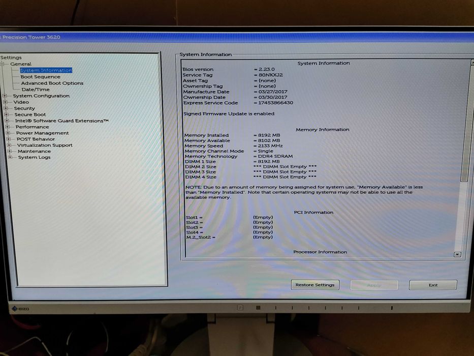 ПК / PC /Dell Precision 3620 /  i7 - 6700 / 8 DDR4