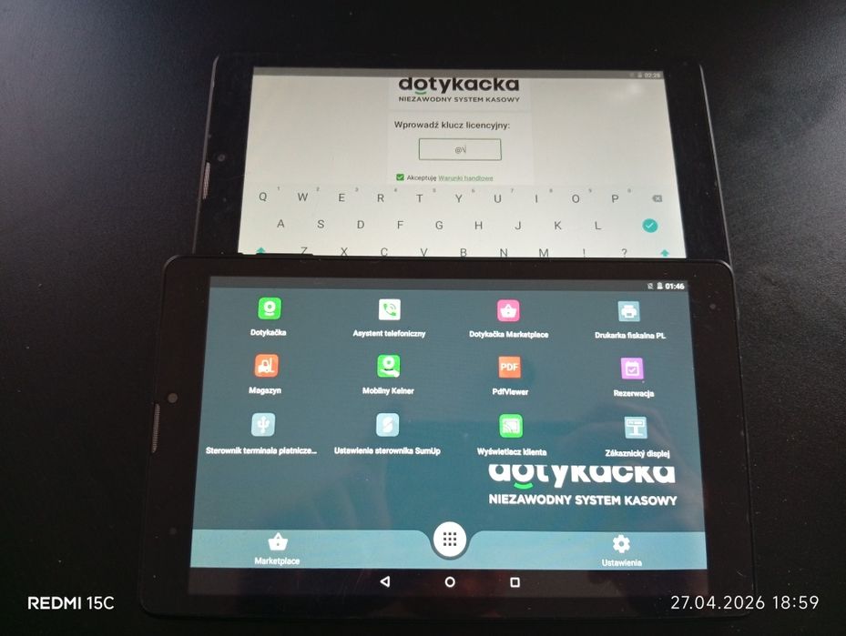 Dotykacka tablet kelnerski '8cali