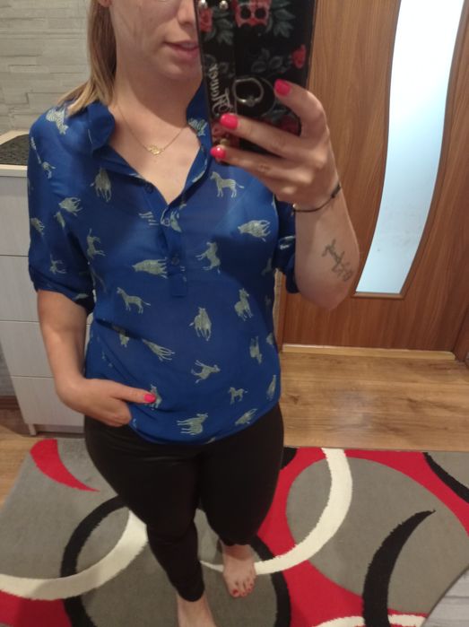 Bluzka koszula zebry przewiewna