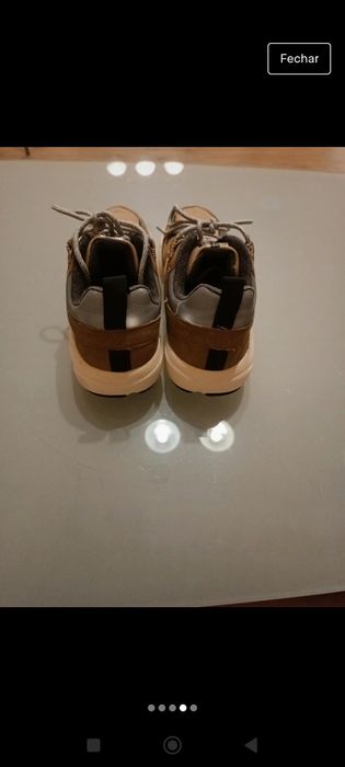 Tênis bege Zara tamanho 37