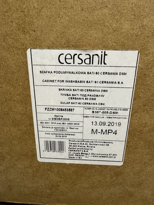 Szfka z umywalka Cersanit