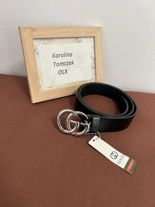 Pasek gucci skora naturalna unisex