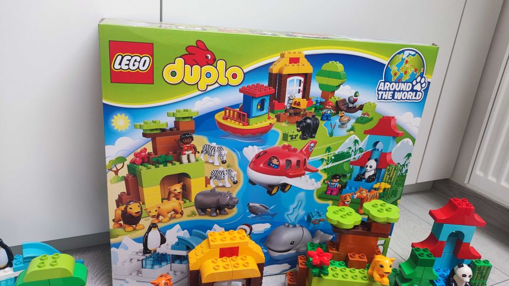 Lego DUPLO 10805 Dookoła świata kompletny zestaw karton instrukcja samolot statek 163 elementy