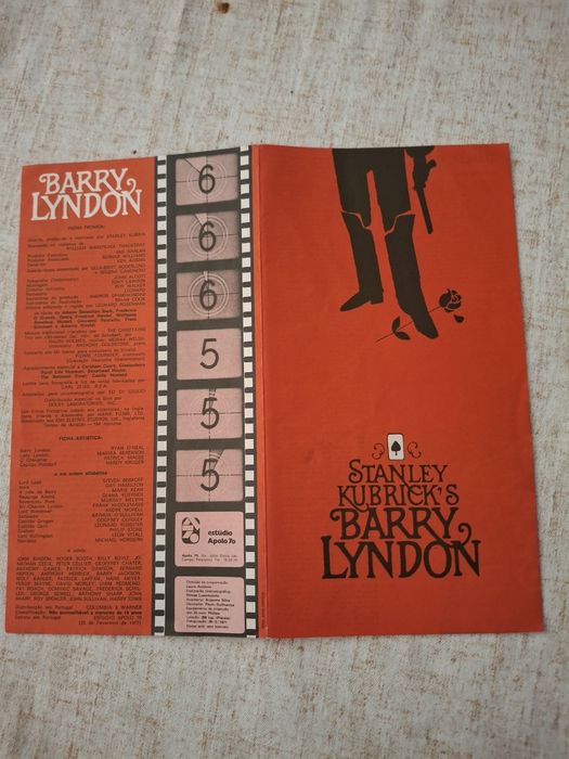 Programa antigo cinema Stanley kubrick barry lyndon