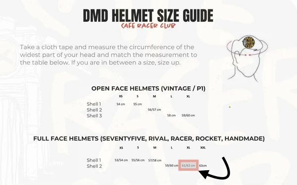 Capacete DMD cafe racer “Tribal” XL