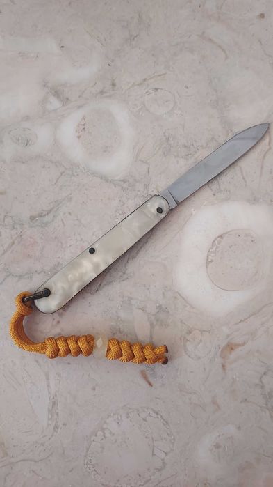 Canivete IHER com bail - Lâmina em inox 93mm - "Craked Ice"