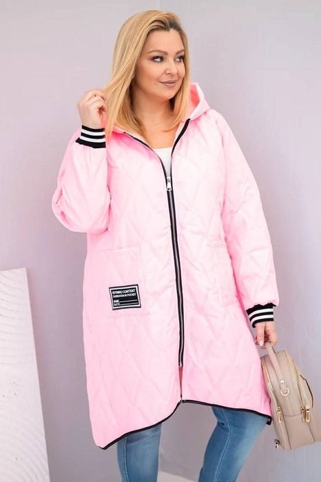 Pikowana kurtka plus size