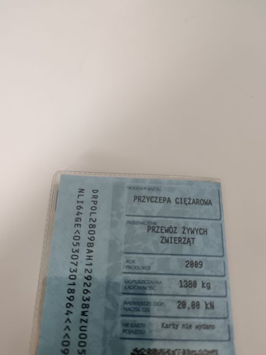 Przyczepka do koni  i bydła