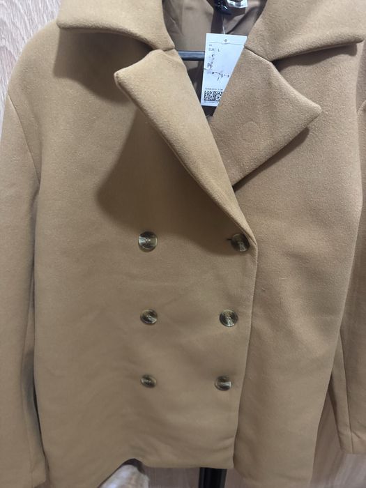 H&M dwurzędowy płaszcz rozmiar L