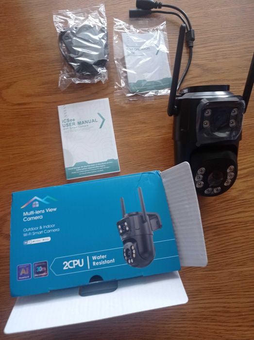 4 K 8 MP HD wifi 2.4 GHz kamera PTZ zewnętrzna podwójny obiektywkame I