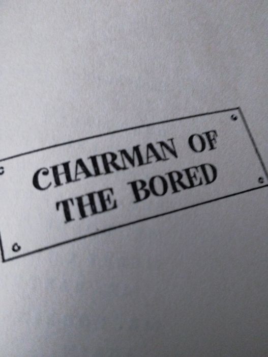 Livro "Chairman of the Bored"
