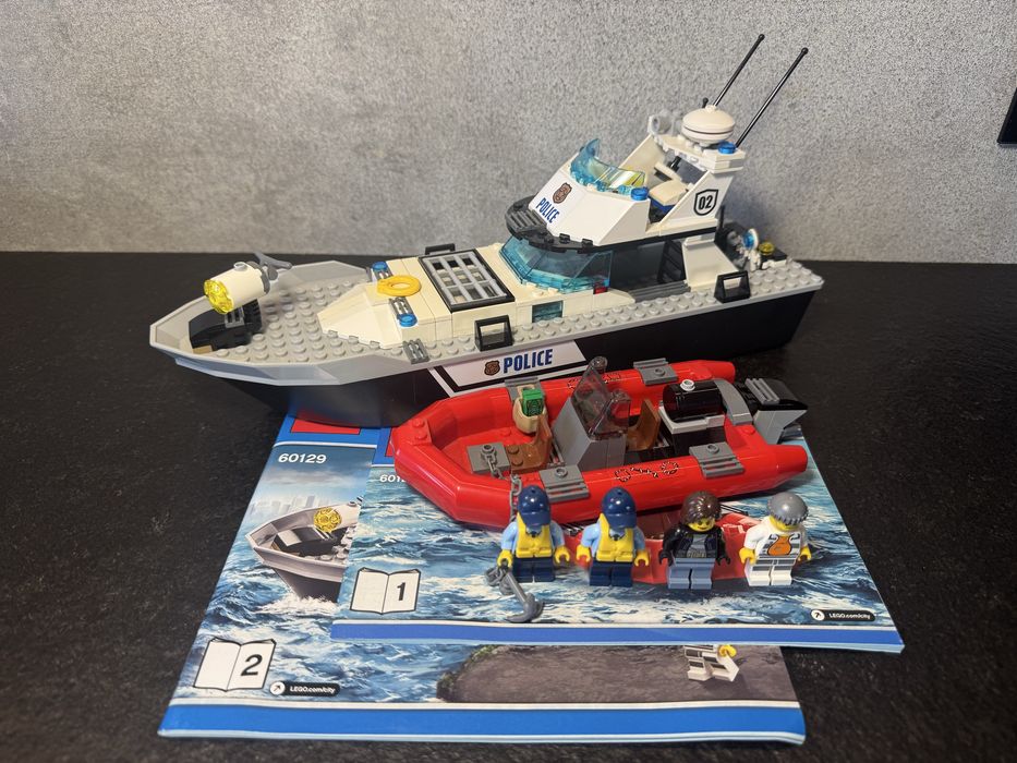 Lego 60129 City Straż Patrolowa Policja Łódź ponton klocki zestaw
