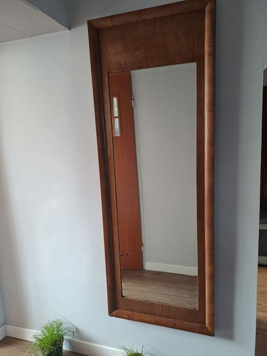 Lustro duże w okleinie dębowej