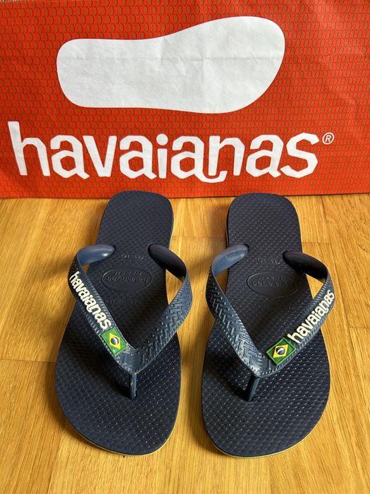 Havaianas azuis Brasil Logo