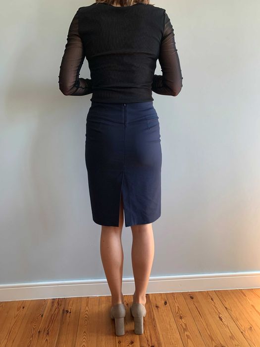 Granatowa spódnica Taranko, rozmiar 34