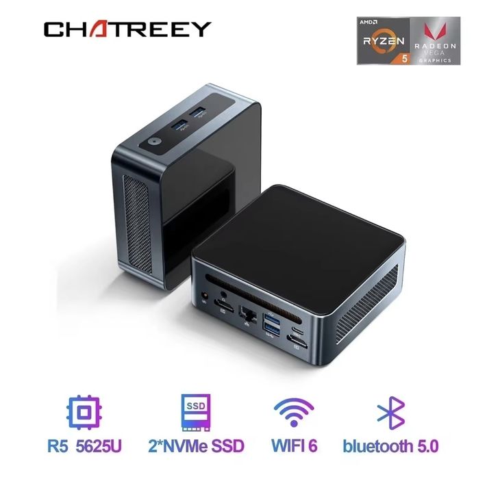 Міні ПК GenMachine Ryzen 5300U, 5600H, 5600H, 4700U, 16/512, 32/512 GB