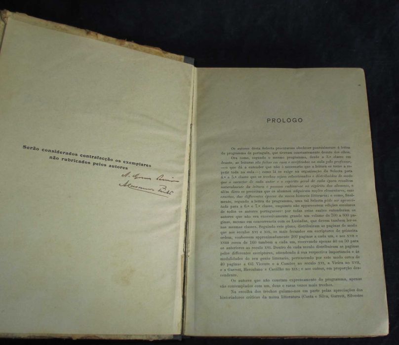 Livro Selecta de Literatura A. Gomes Pereira 1907