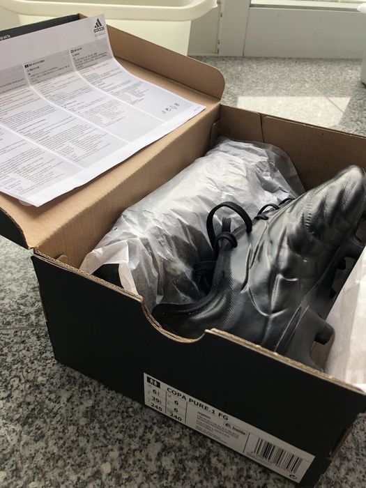 Chuteiras PROFISSIONAIS Adidas Copa Pure.1 FG - Tamanho 39 1/3