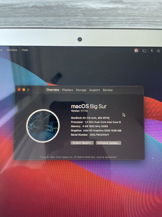 Macbook Air 2013 [Intel i5, 4Gb, 128Gb]